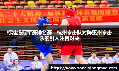 标准场冠军赛排名赛：杭州拳击队对阵惠州拳击队的引人注目对决